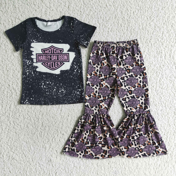 purple leopard black girls outfits