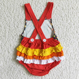 Halloween candy bubble romper