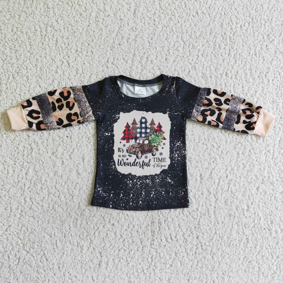 Christmas wonderful leopard  t-shirt