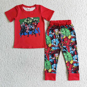 green and red  boys clothing