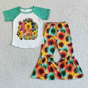 cow and flower bottom trouser outfits