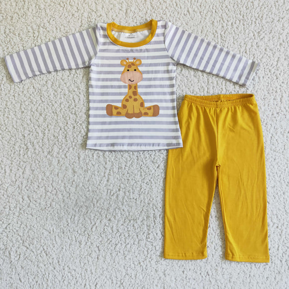 giraffe yellow boy outfits