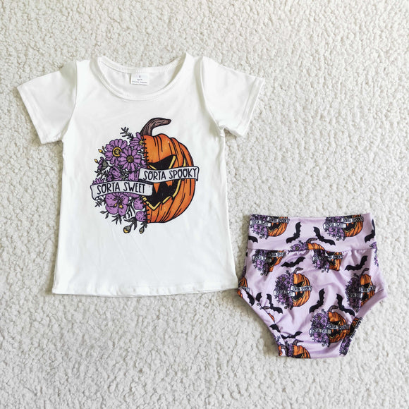 Halloween bummies baby girls outfits