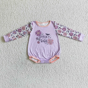 purple babe baby romper