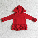 Fall cotton red jacket