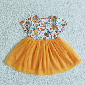 Halloween cartoon tulle dress