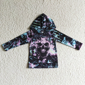 purple skull hoodie