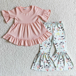 pink flower girls clothing