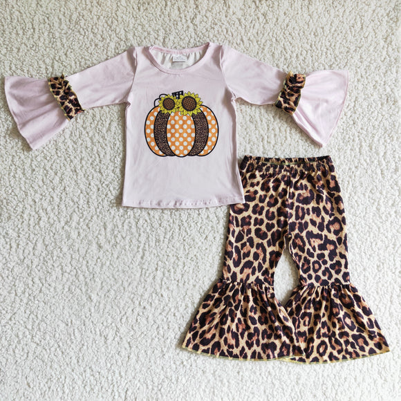 pink pumpkin leopard girls clothing