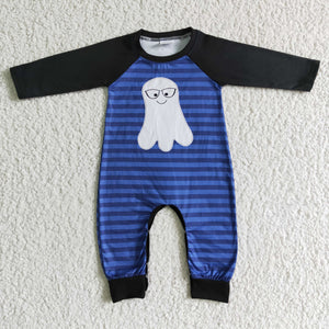 purple ghost boys romper