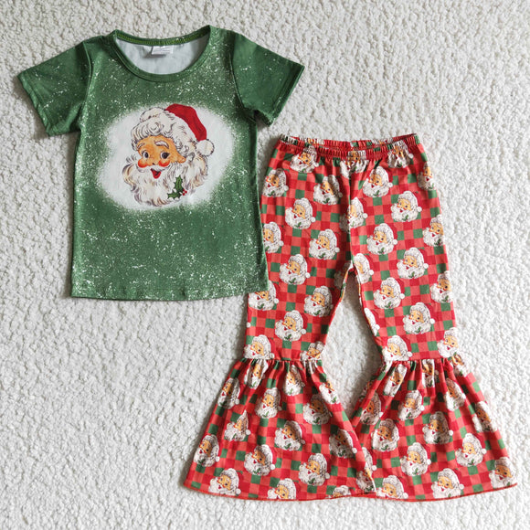 Christmas green and red girls clothing