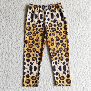 yellow leopard pants