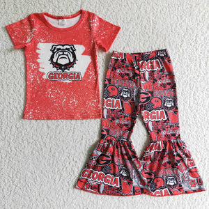 dog red team girls clothing