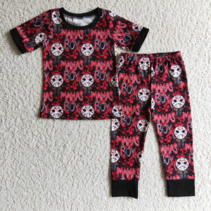 Halloween black boys pajamas clothing