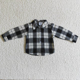 black and white plaid boys T-shirts