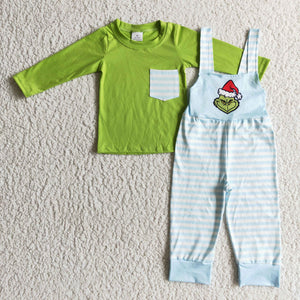 Christmas  cartoon blue and green clothing