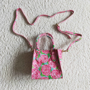 pink flower  Cross body bags for children
