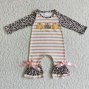 Halloween leopard  romper