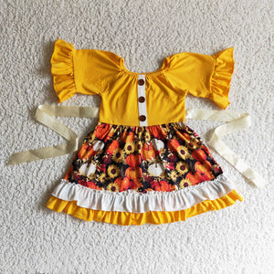 yellow pumpkin dress