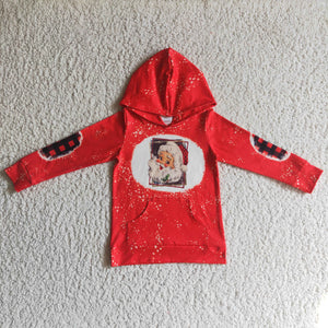 Christmas red cartoon hoodie