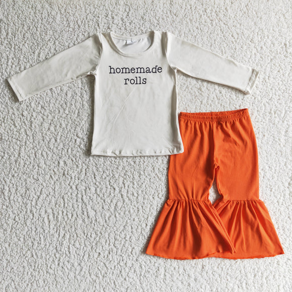 homemade rolls orange girls clothing