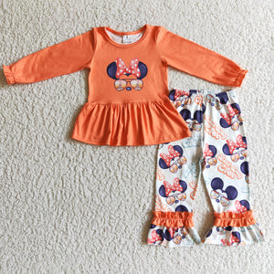 orange cartoon girl clothing