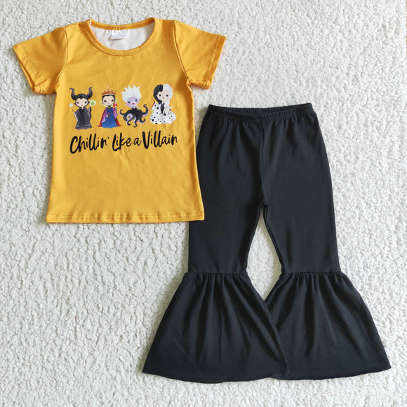 summer girl yellow clothing short sleeve  trouser outfits