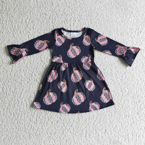 black pumpkin milk silk  girls dress