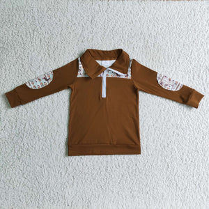 4.5 brown cow pullover