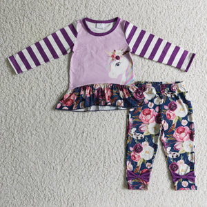 purple unicorn girls clothing