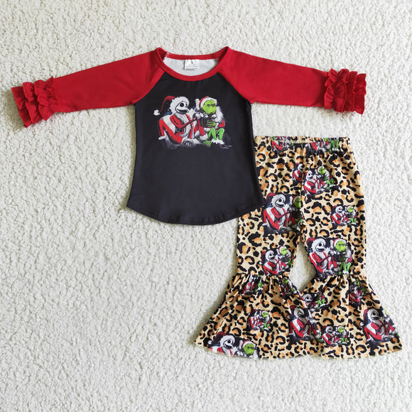 Christmas black and red girls clothing