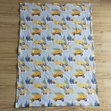 yellow excavator blanket