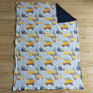 yellow excavator blanket