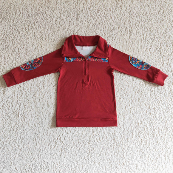 red boys pullover