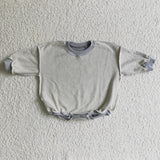 grey sweater romper