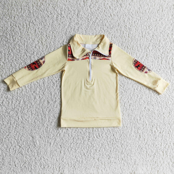 yellow horse pullover
