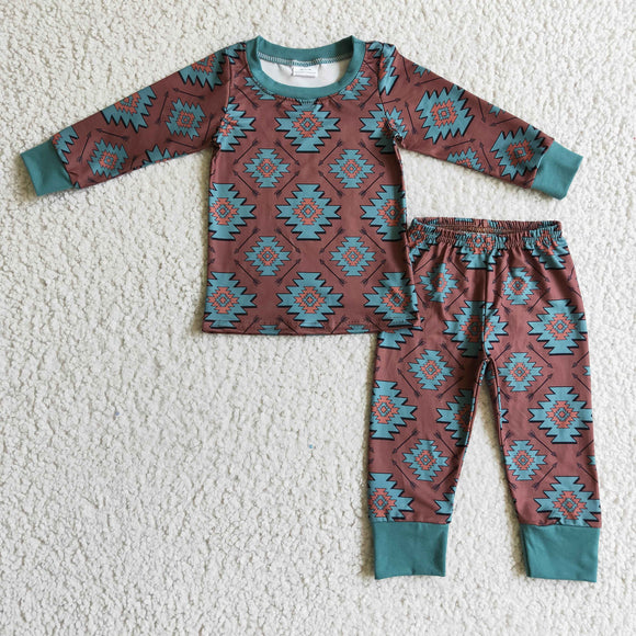 brown boys pajamas clothing
