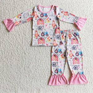 farm pink girls clothing