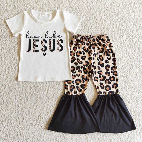 Jesus leopard girls clothing