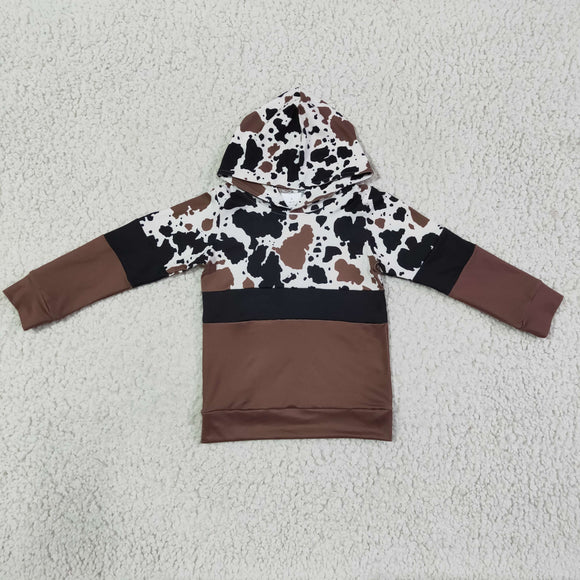 cow black and brown boy top
