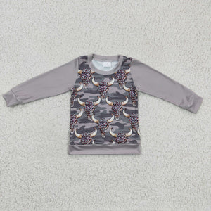 grey cow top