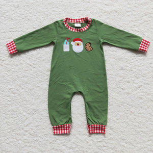 green milk and cookies boys romper