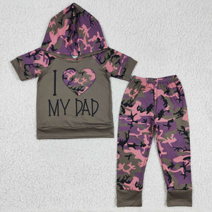 i love DAD boy hoodie clothing