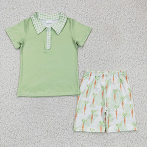 Easter green carrot boy outfits
