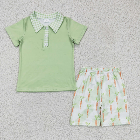 Easter green carrot boy outfits