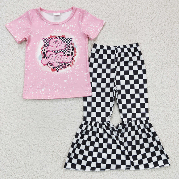be mine pink and black plaid girls clothing
