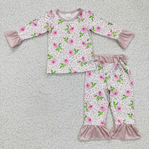 flower pajamas girls clothing