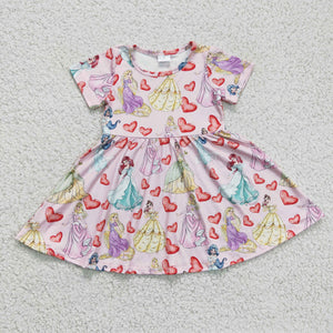 5.5 Valentine's Day princess girls dress