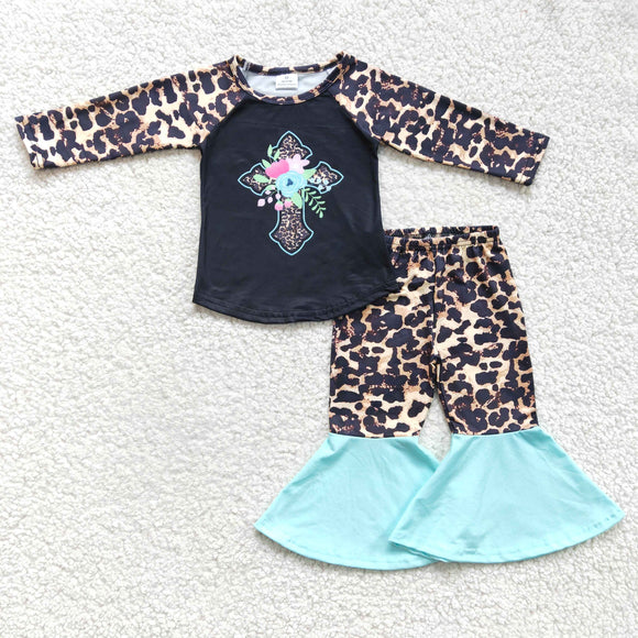 leopard girls clothing long sleeve outfits