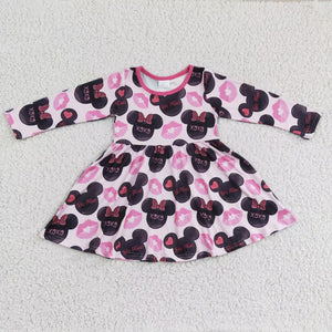 5.5 xoxo cartoon mouse pink girls dress